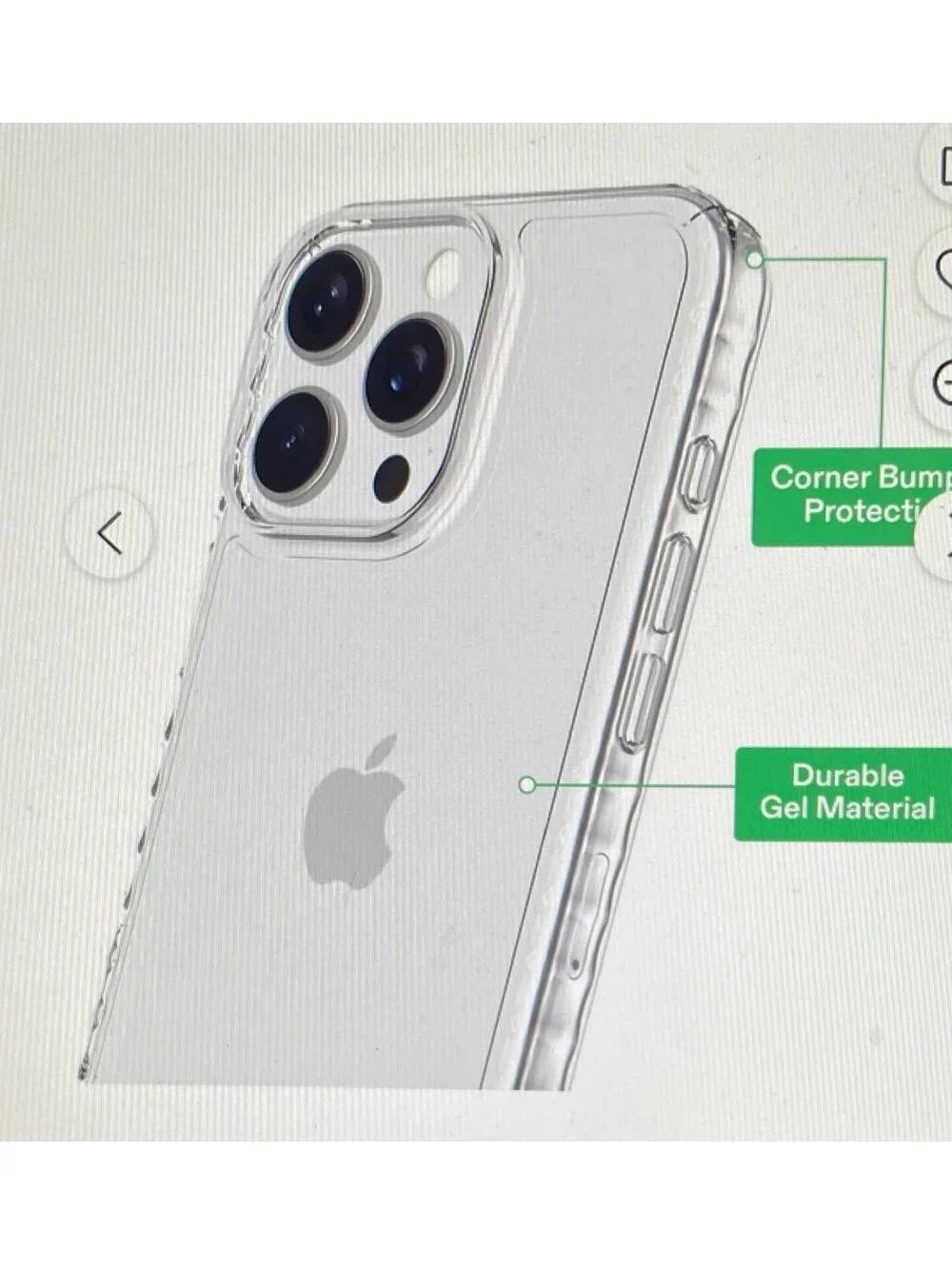 Onn Case for iPhone 16 Pro Max Clear